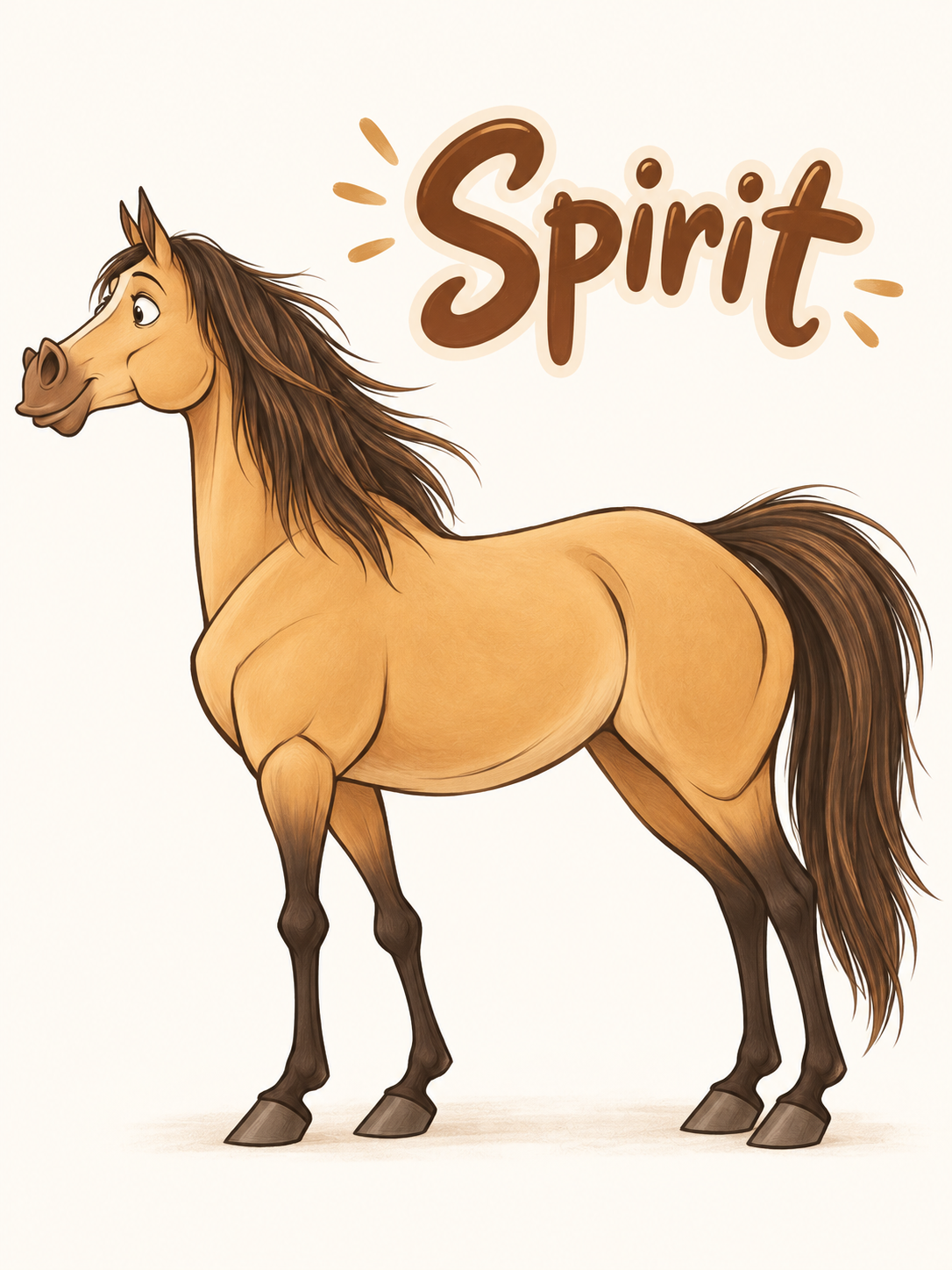 Illustration for the project Film Adventure: Spirit — Stallion of the Cimarron