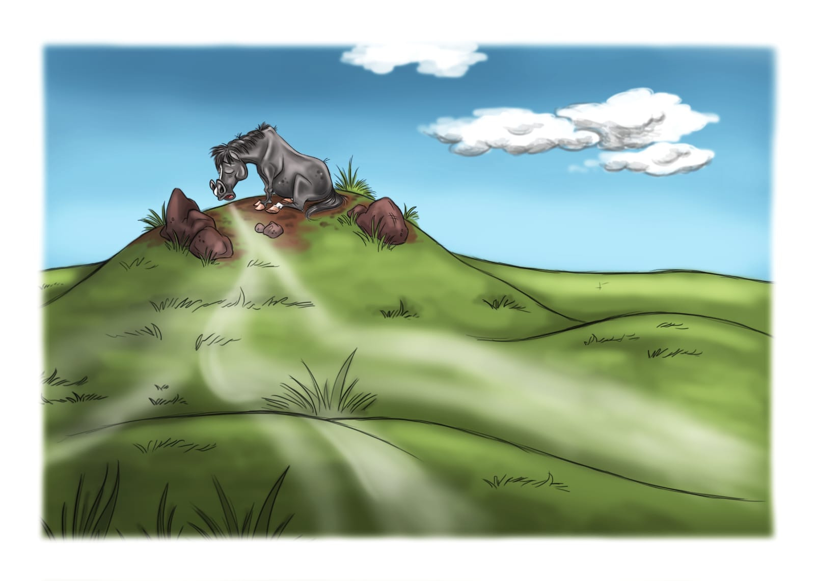 An illustrated page from inside an Adventure